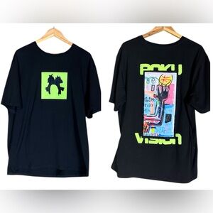 Roku Studio Game City black t-shirt with 3D letters Size 2X 100% cotton